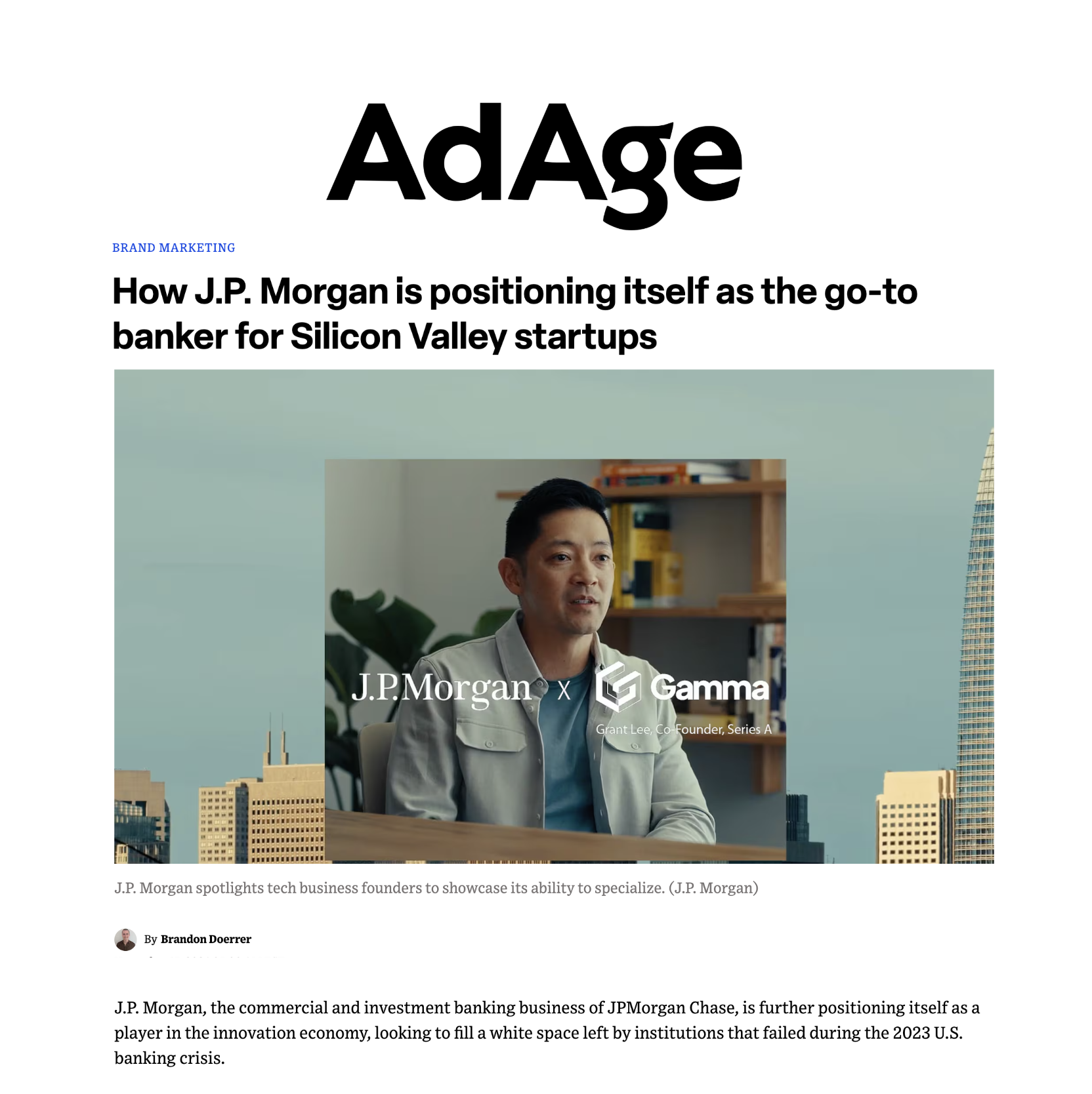 Ad Age on the Innovation Economy