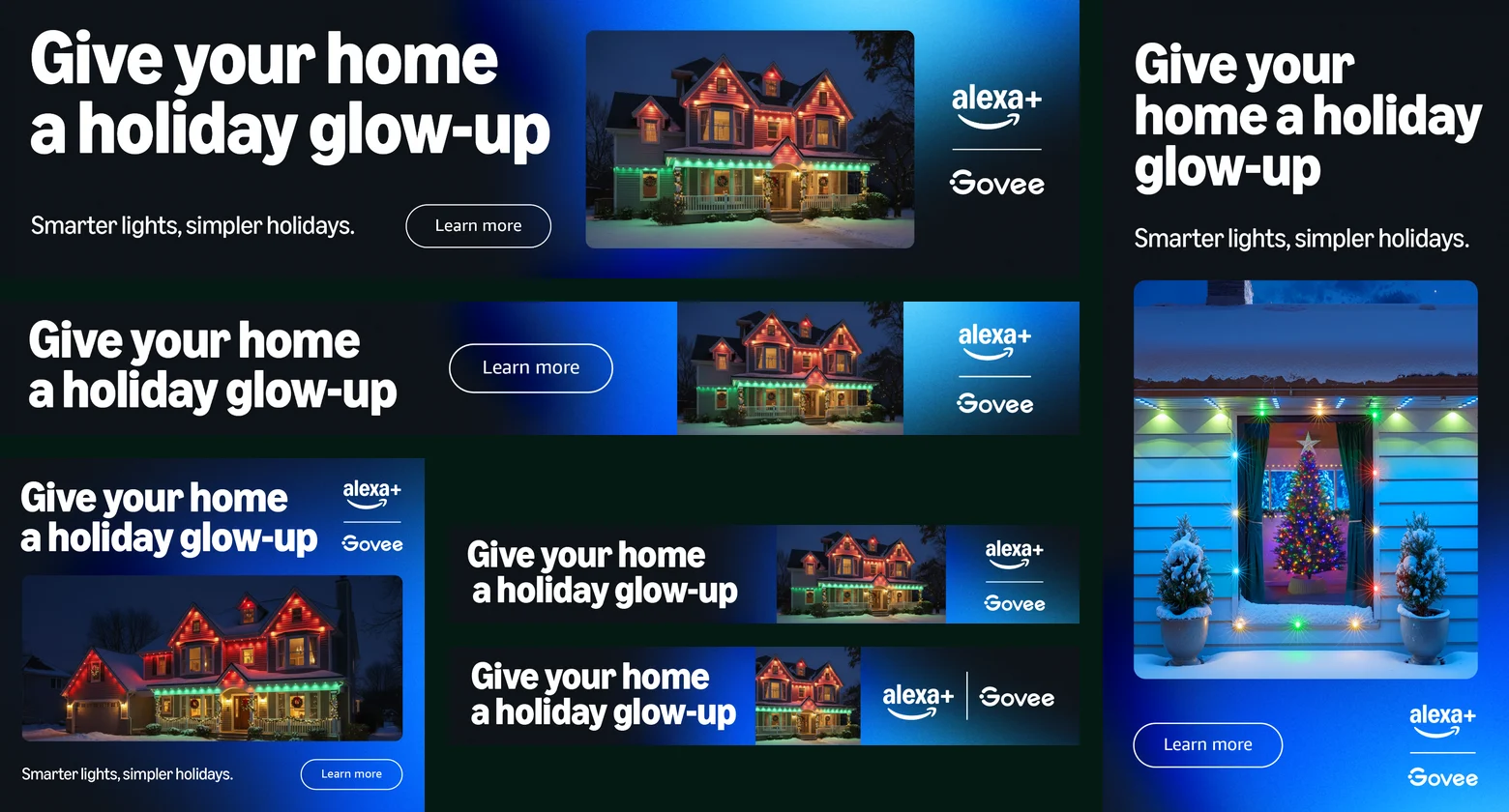 Give your home a holiday glow-up display banners across five IAB sizes